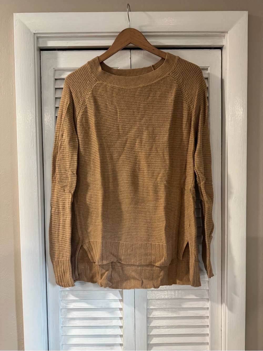 Old Navy Ribbed Crewneck Sweater - Camel Brown